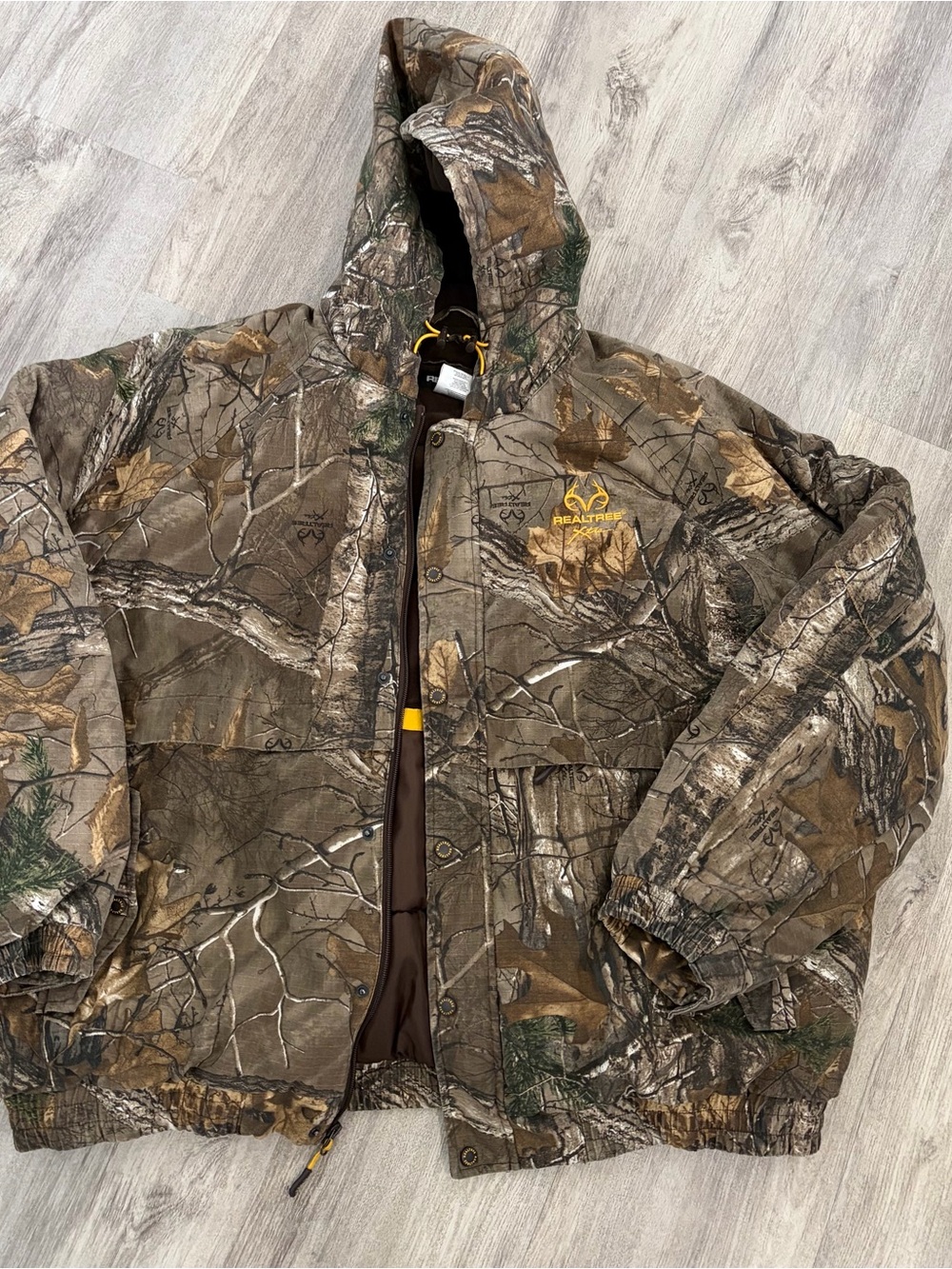 RealTree Hooded Camo Hunting Jacket Coat Insulated Mens 3XL Thick Heavy Outdoors